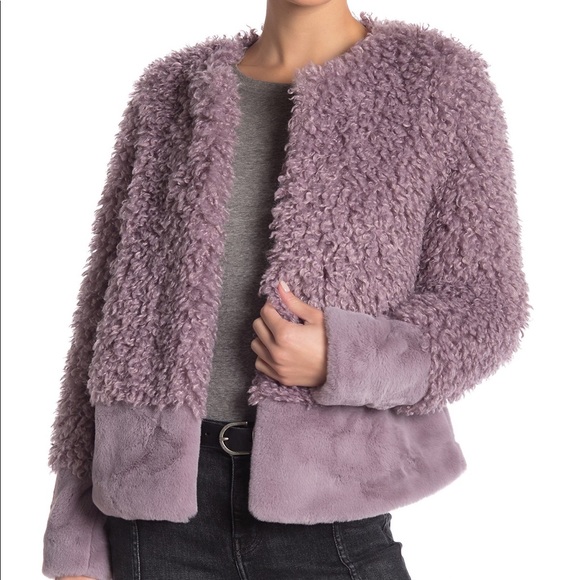Romeo & Juliet Couture Faux Fur Combo Jacket - Picture 1 of 3
